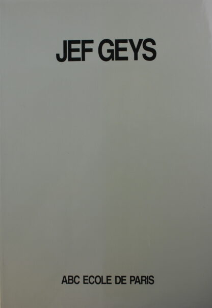 Jef Geys - ABC Ecole de Paris - 1992