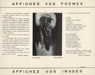 Affichez vos poèmes. Affichez vos images. - 1935