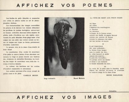 Affichez vos poèmes. Affichez vos images. - 1935