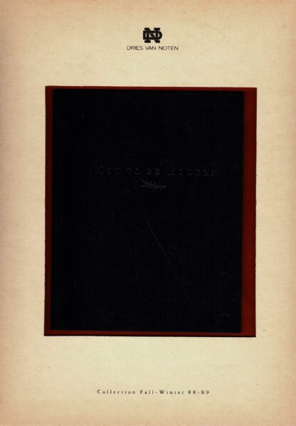 Dries Van Noten - fall-winter collection 1988-1989 - 1988