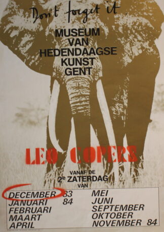 Leo Copers. Museum van Hedendaagse Kunst poster - 1983