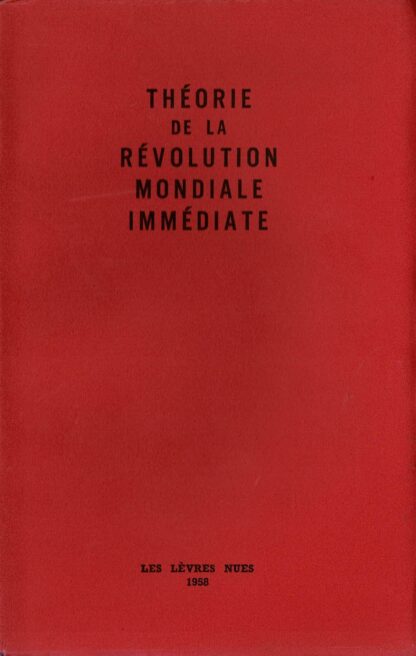 Marcel Mariën - Théorie de la révolution mondiale immédiate - 1958