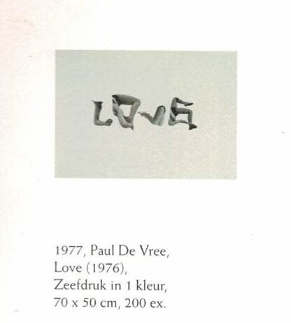 Paul De Vree - untitled (Love) 4/200 - 1977 - Image 5
