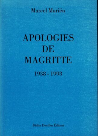 Marcel Mariën -  Apologies de Magritte 1938-1993 - 1994