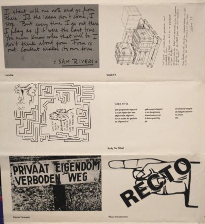 ABCDEFGHIJKLMNOPQRSTUVWXYZ exhibition poster - Ruimte Z - 1980 - Image 2