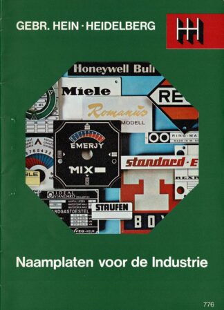 Gebr. Hein - Heidelberg. Naamplaten voor de industrie - catalogue