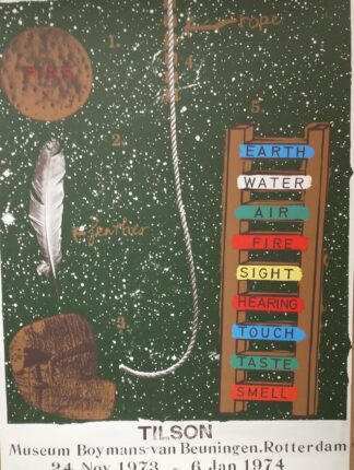 Joe Tilson. Museum Boymans-van Beuningen exhibition poster -  1974
