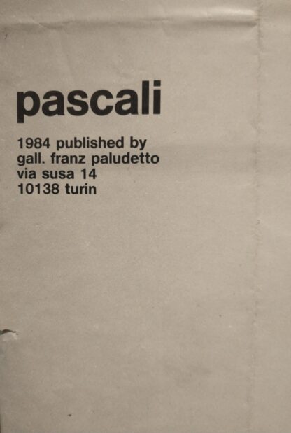 Pino Pascali. Franz Paludetto 1984 exhibition poster - 1984 - Image 3