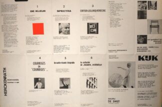 Poster for a series of readings and events published by Yves de Smet - 1980