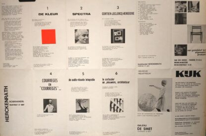 Poster for a series of readings and events published by Yves de Smet - 1980