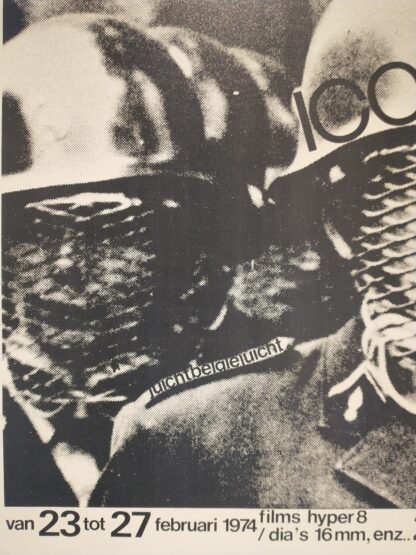 Super 8 festival at ICC. Screen printed poster by Wout Vercammen. - 1974 - Image 3