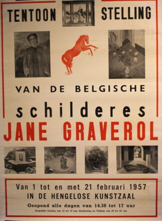 Tentoonstelling van de Belgische schilderes Jane Graverol - 1957