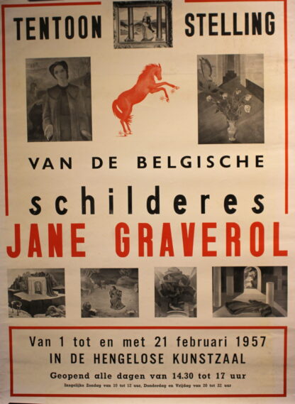 Tentoonstelling van de Belgische schilderes Jane Graverol - 1957