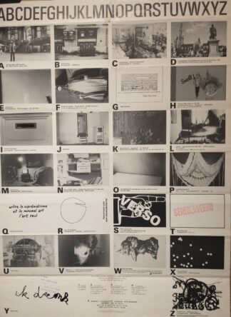 ABCDEFGHIJKLMNOPQRSTUVWXYZ exhibition poster - Ruimte Z - 1980