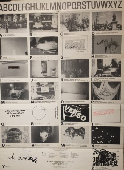 ABCDEFGHIJKLMNOPQRSTUVWXYZ exhibition poster - Ruimte Z - 1980