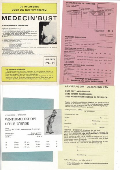 A small collection of soft erotic order forms, catalogues and ephemera - 1970s - Image 6