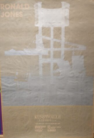 Ronald Jones - Large silkscreen exhibition poster - 1993
