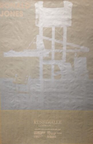 Ronald Jones - Large silkscreen exhibition poster. Signed and numbered (34/50) - 1993