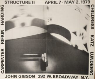 Structure 2 John Gibson New York 1979 exhibition poster - 1979