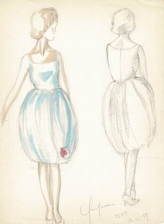 A blue dress from 1959.