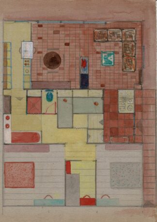 Anonymous drawing of small flat. - undated.