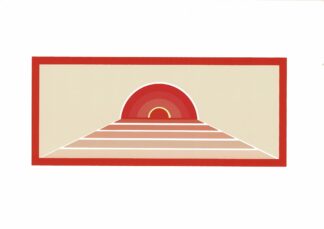 Creme Clace. Funky red  80s screenprint. - 1983