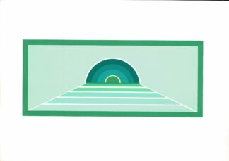 Creme Clace. Funky  green 80s screenprint. - 1983