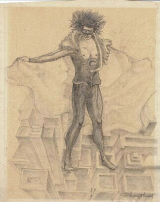 Drawing of a man by an anonymous artist.