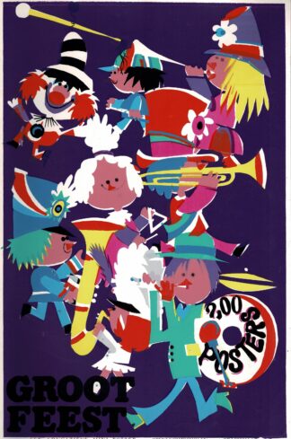 Groot feest. Een educatieve mini-poster. Vrij en Vrolijk - 1979