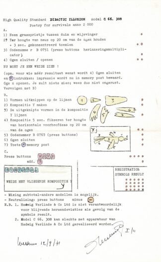 Hedwig Verlinde - High Quality Standard Didactic Illusion model C66.308 - 1971
