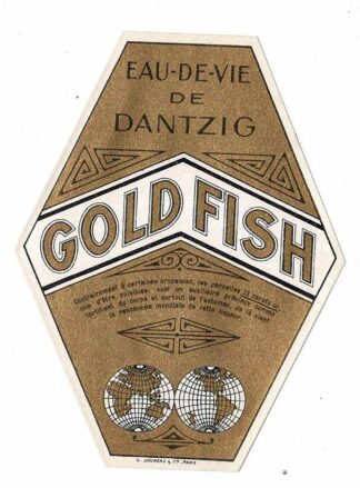 [LABEL] Eau-de-vie Dantzig. Gold Fish.