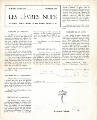Marcel Mariën - Les Lèvres Nues Numéro 2 (nouvelle série) Décembre 1969 - 1969