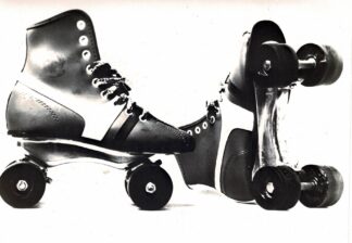 Photograph of a pair of rollerskates - undated.