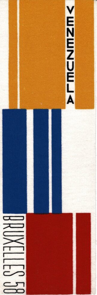 [Expo 58] Venezuela - Bruxelles 1958. Print on textile. - 1958