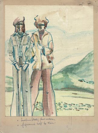 Work on paper by an anonymous student. 1976