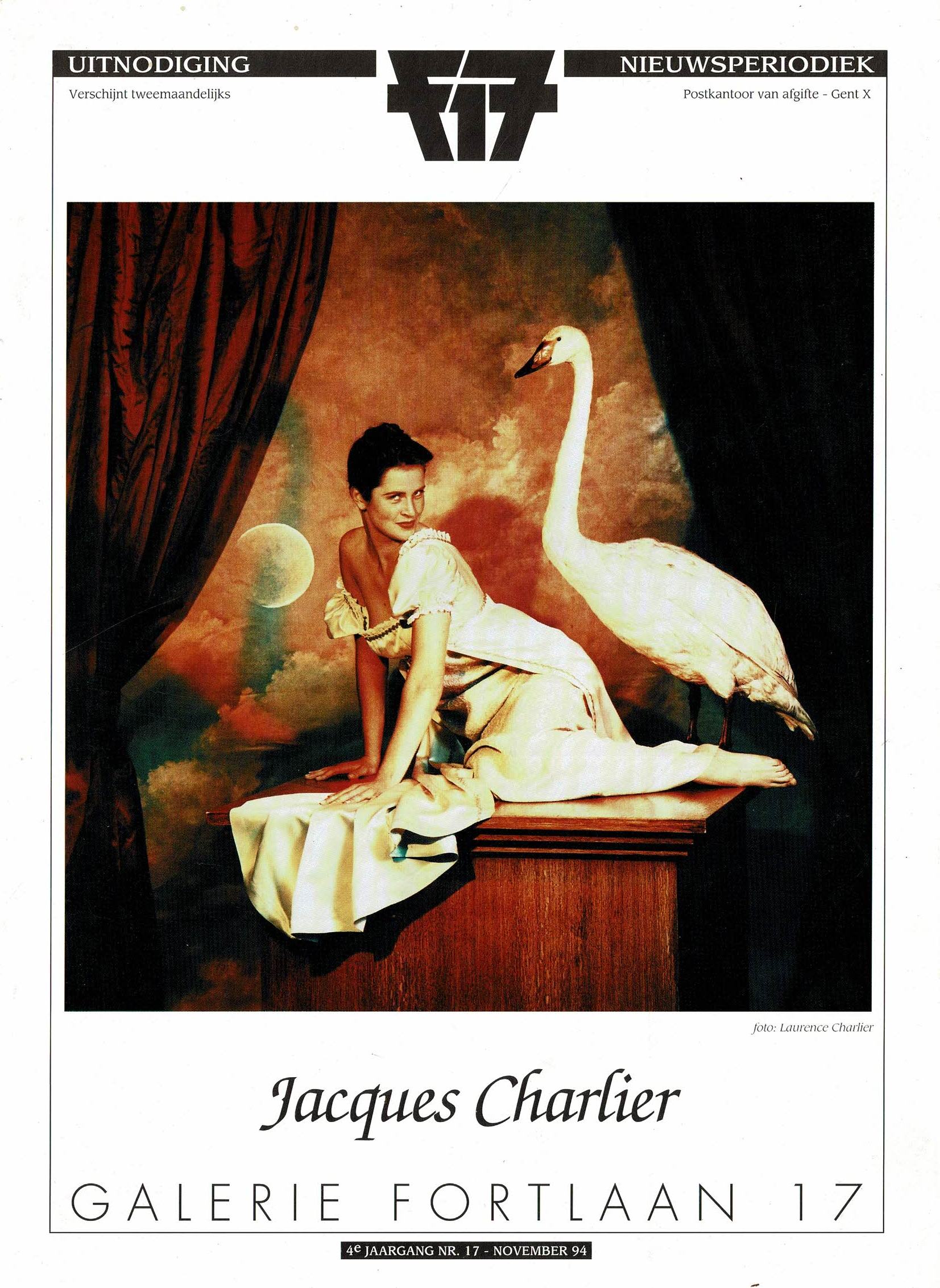 Jacques Charlier - Galerie Fortlaan 17 invitation - 1994