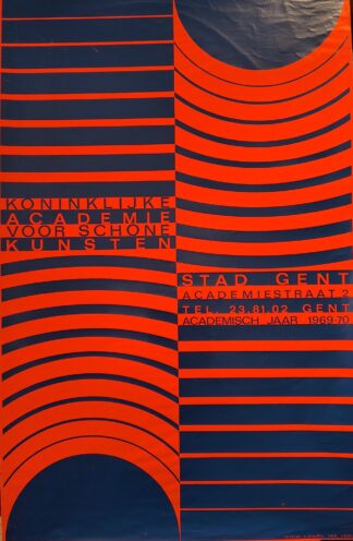 [Poster] [Willy Plompen] Koninklijke Academie voor Schone Kunsten Stad Gent - 1969/1970