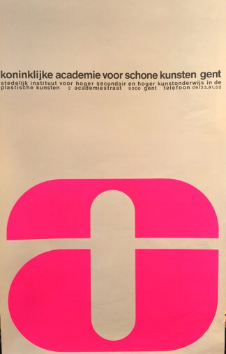 [Poster] Koninklijke Academie voor Schone Kunsten Stad Gent Avondleerlangen - no date