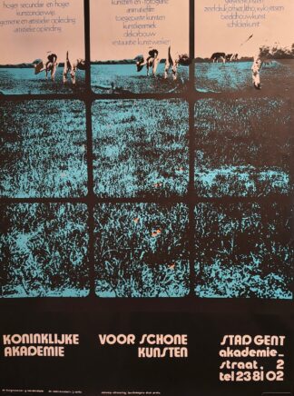 [Poster] Koninklijke Academie voor Schone Kunsten Stad Gent -early 1970s