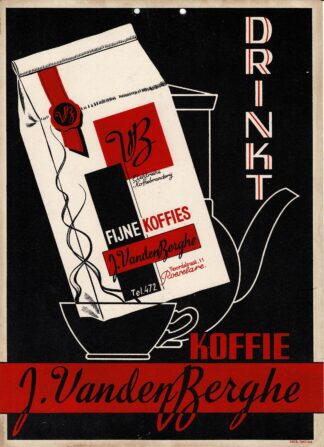 Drinkt Koffie. J. Vandenberghe sign - 1940s