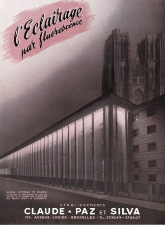 L'eclairage par fluorescence. Etablissements Claude Paz et Silva brochure.