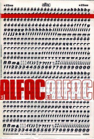 Alfac 2306B Etrusco extra bold 6 mm 0.236 inch (24 pt)