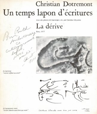 Christian Dotremont - Un temps lapon d'écritures - 1977